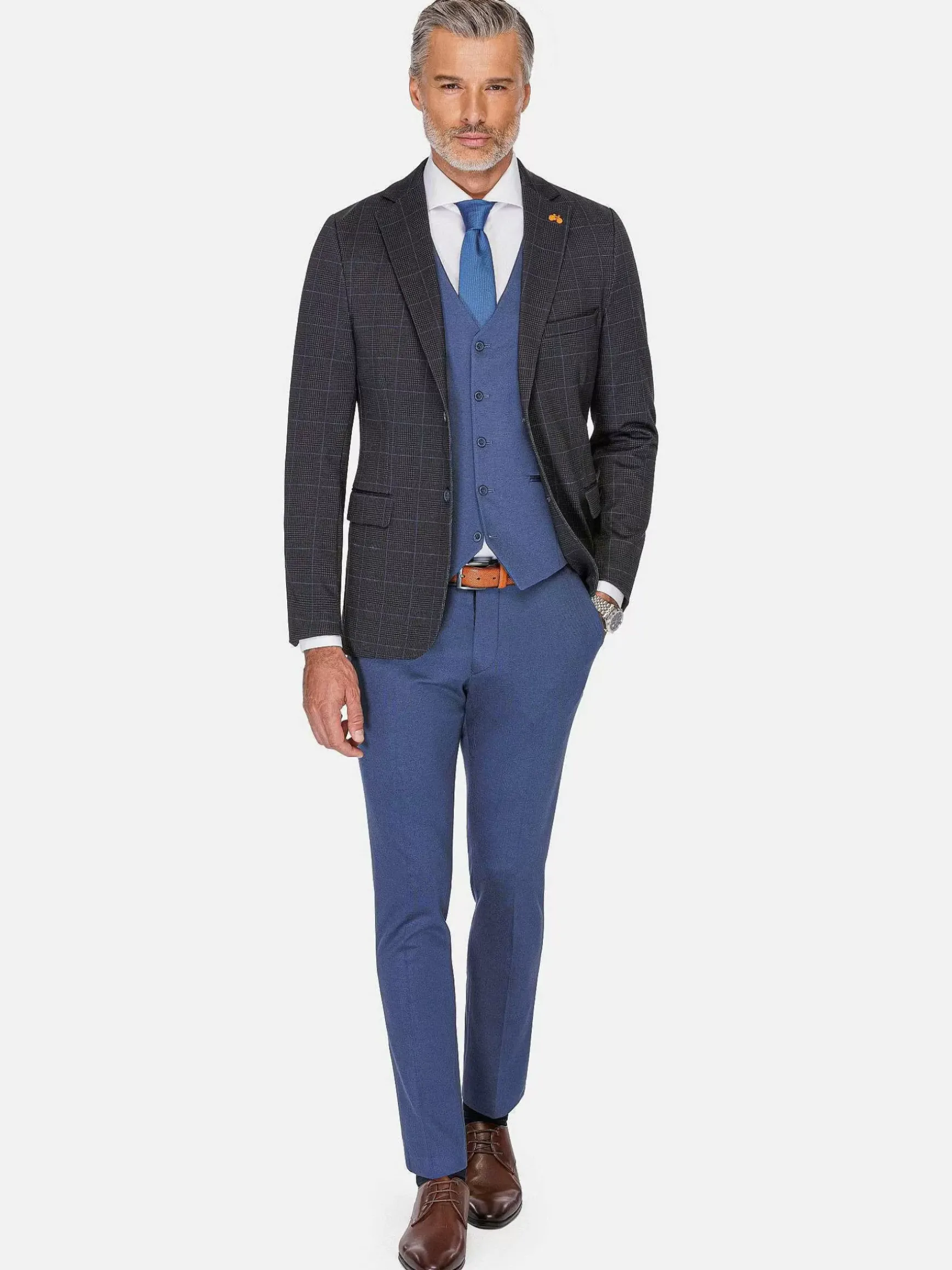 Archer Checkered Indigo Navy Colbert