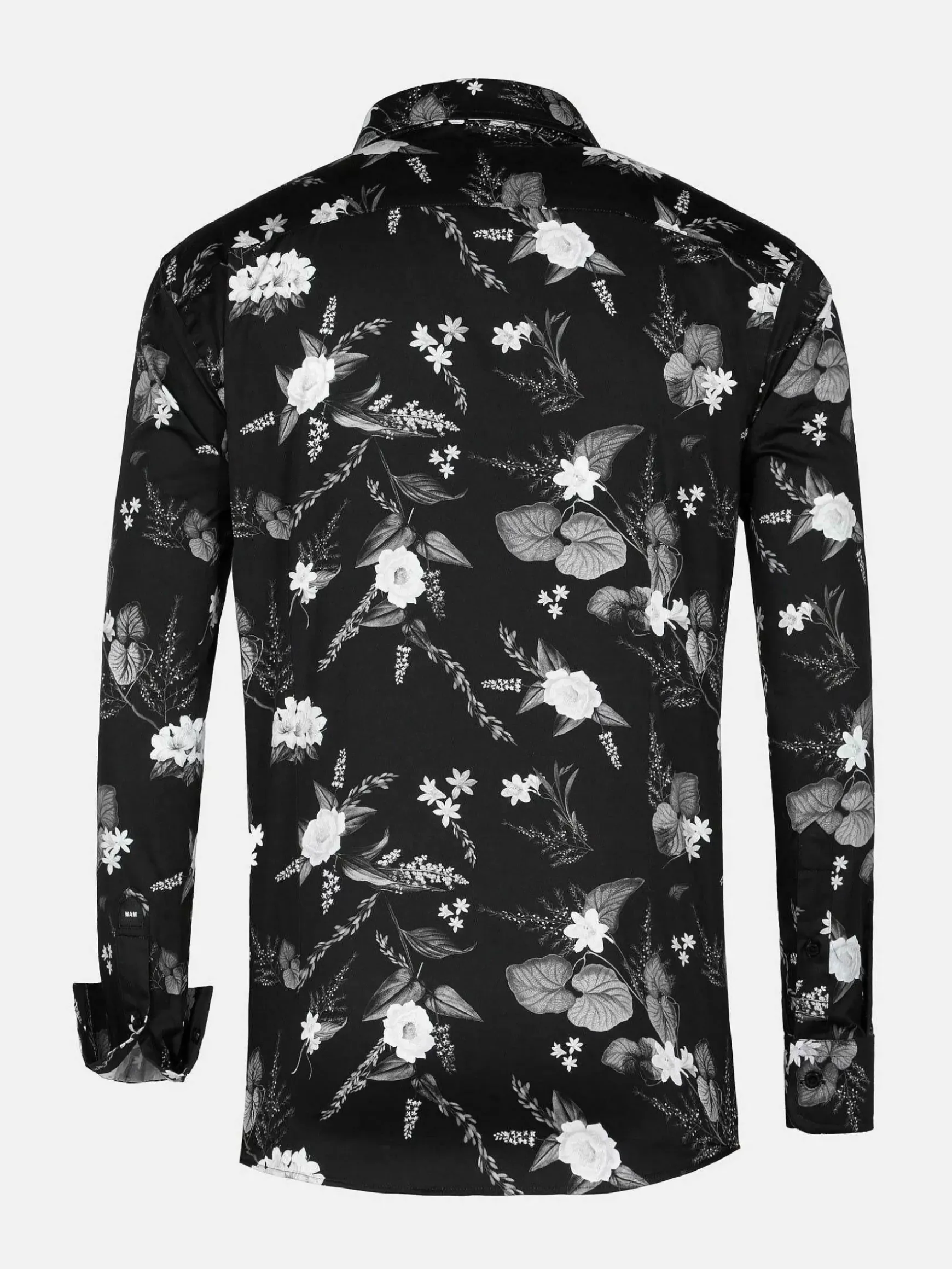 Astoria Floral Black Overhemd Lange Mouw