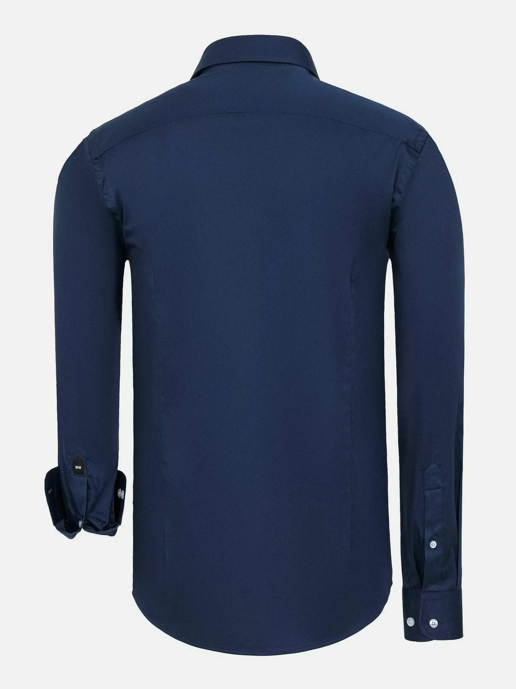 Catalina Navy Solid Overhemd Lange Mouw