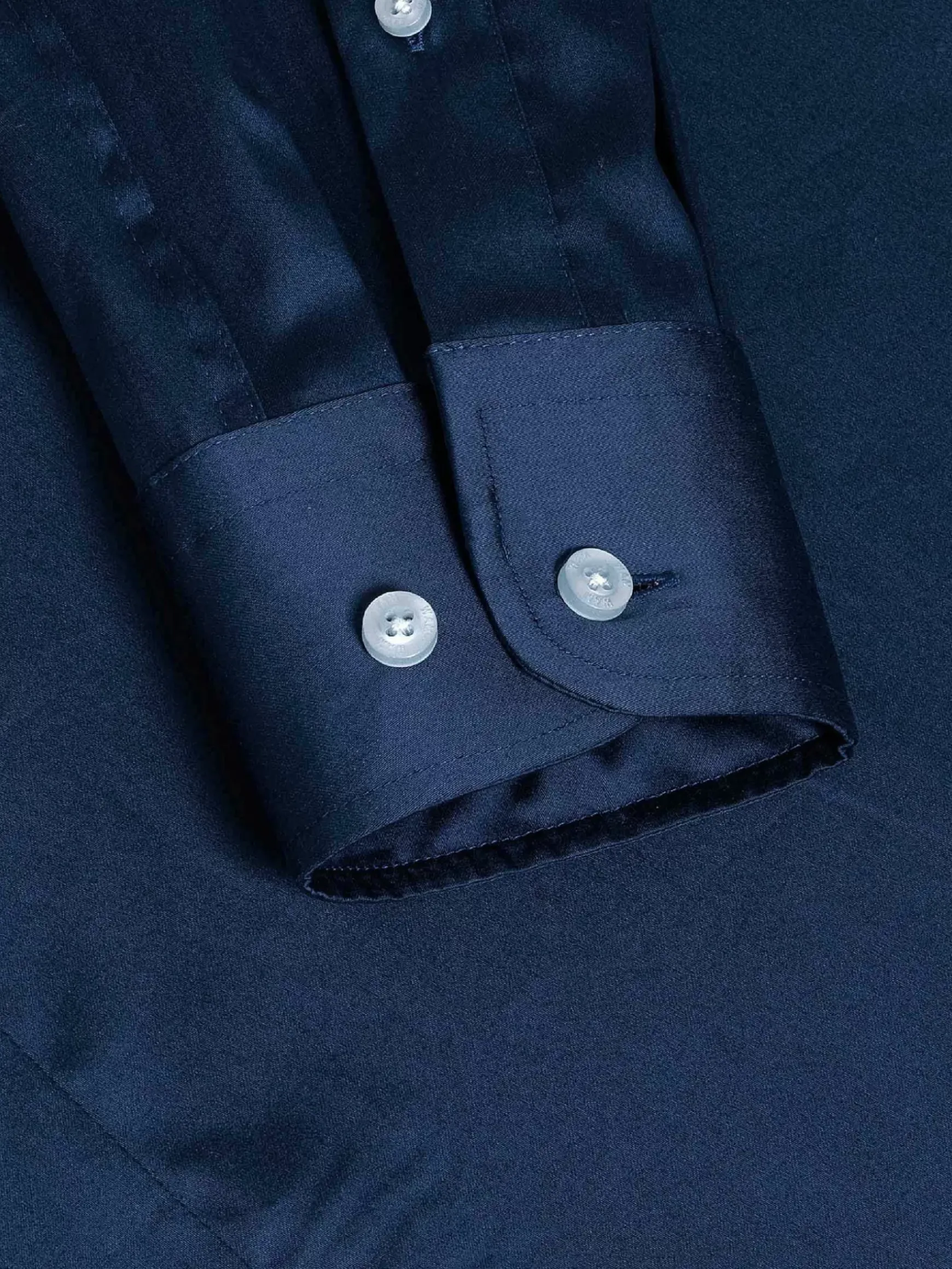 Catalina Navy Solid Overhemd Lange Mouw