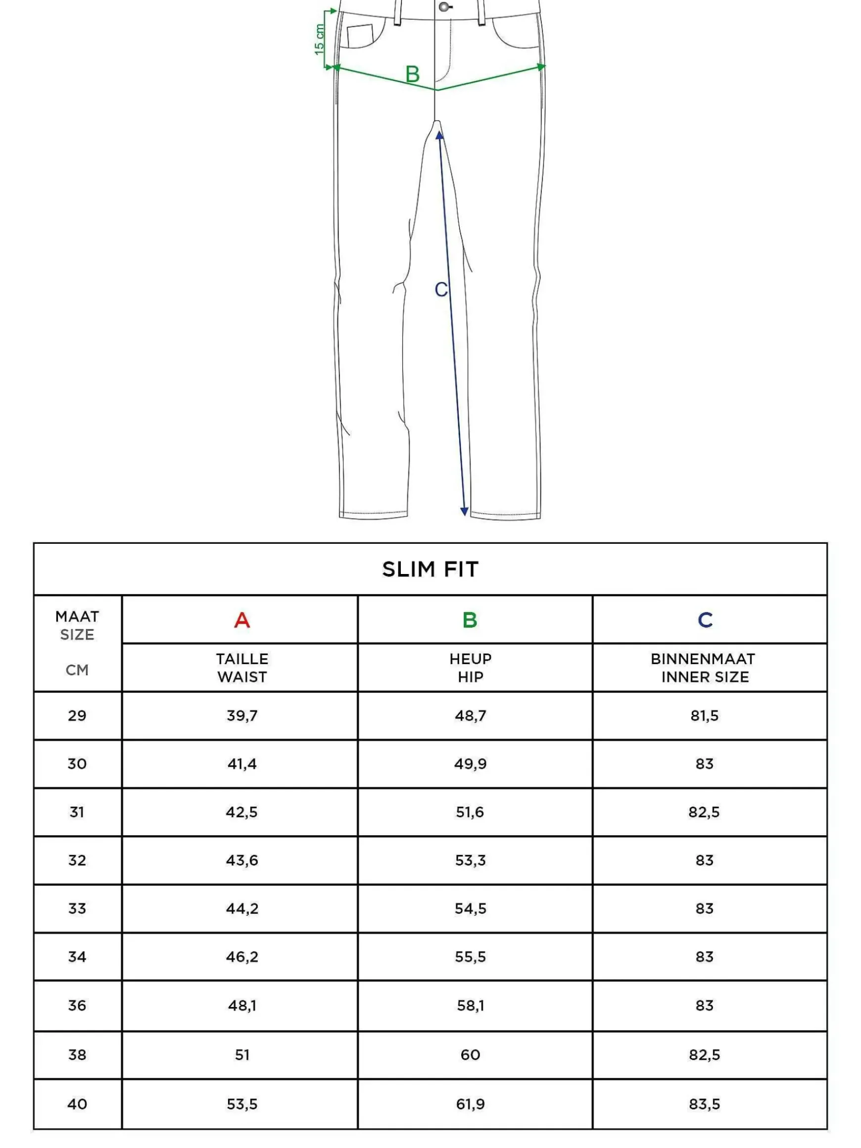 Dickinson Tailored Fit Navy Jeans