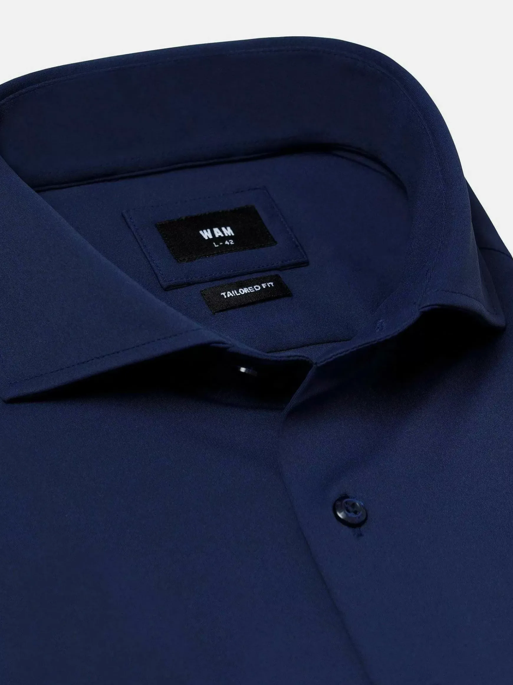 Everest Stretched Navy Overhemd Lange Mouw