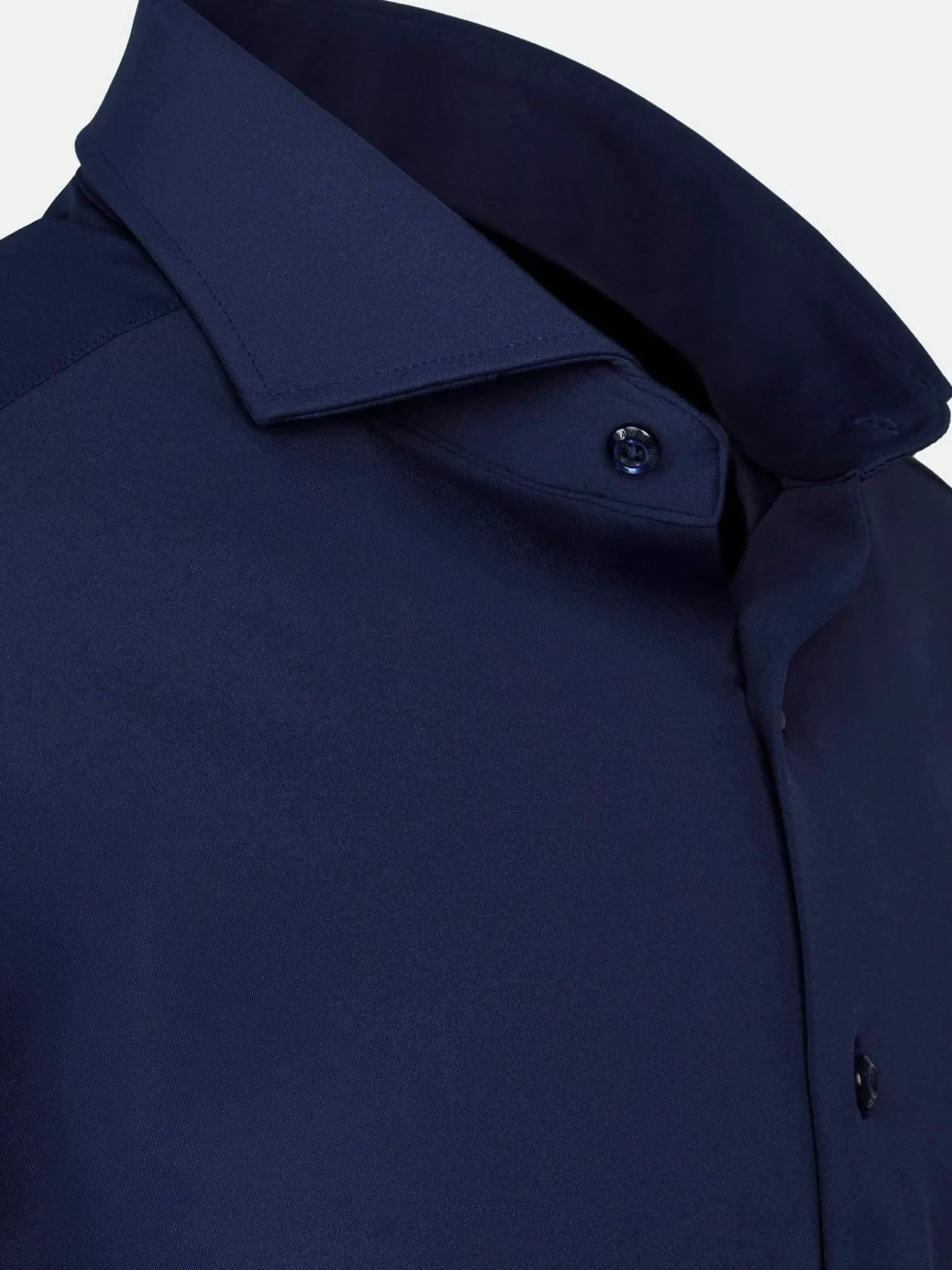 Everest Stretched Navy Overhemd Lange Mouw