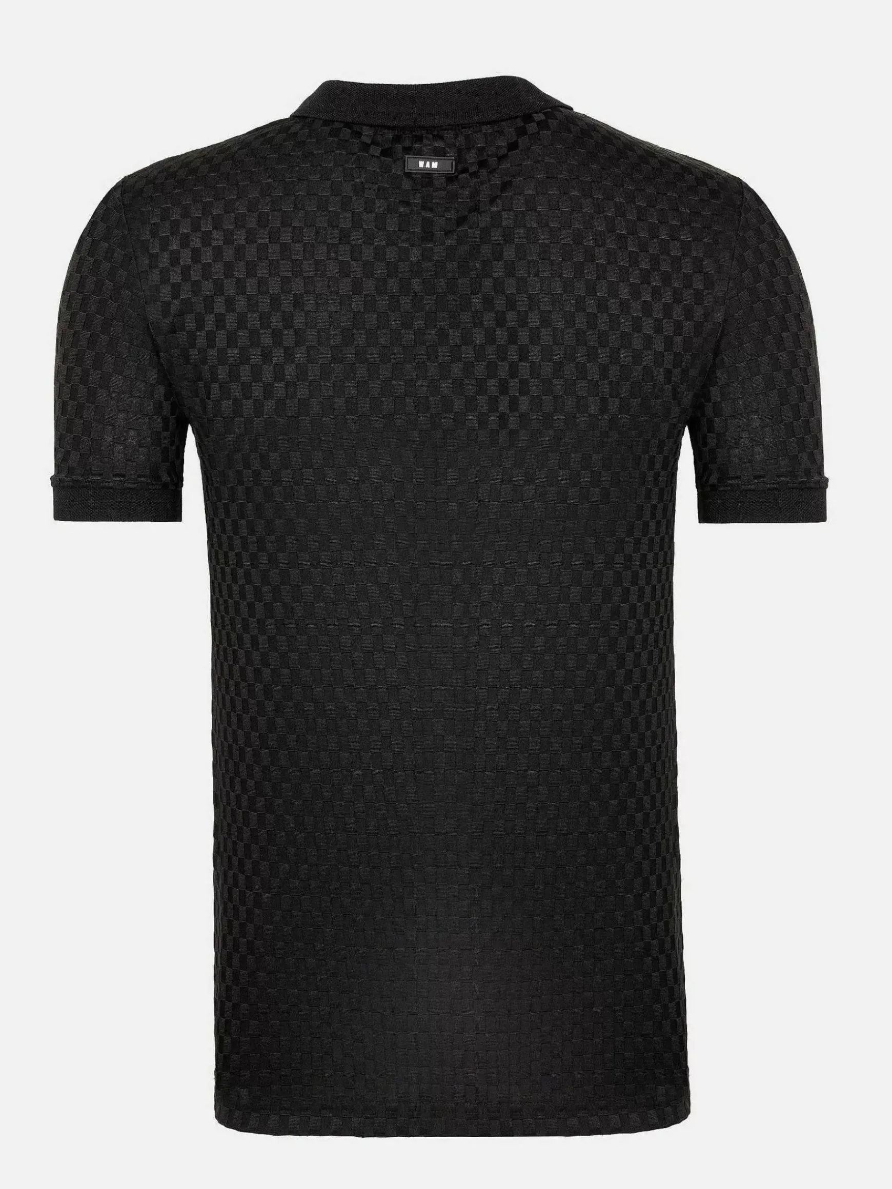 Gonzsles Black Zipper Polo