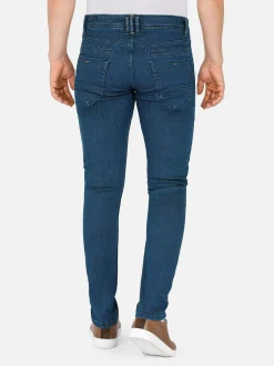 Hendrix Twill Pattern Light Navy Jeans