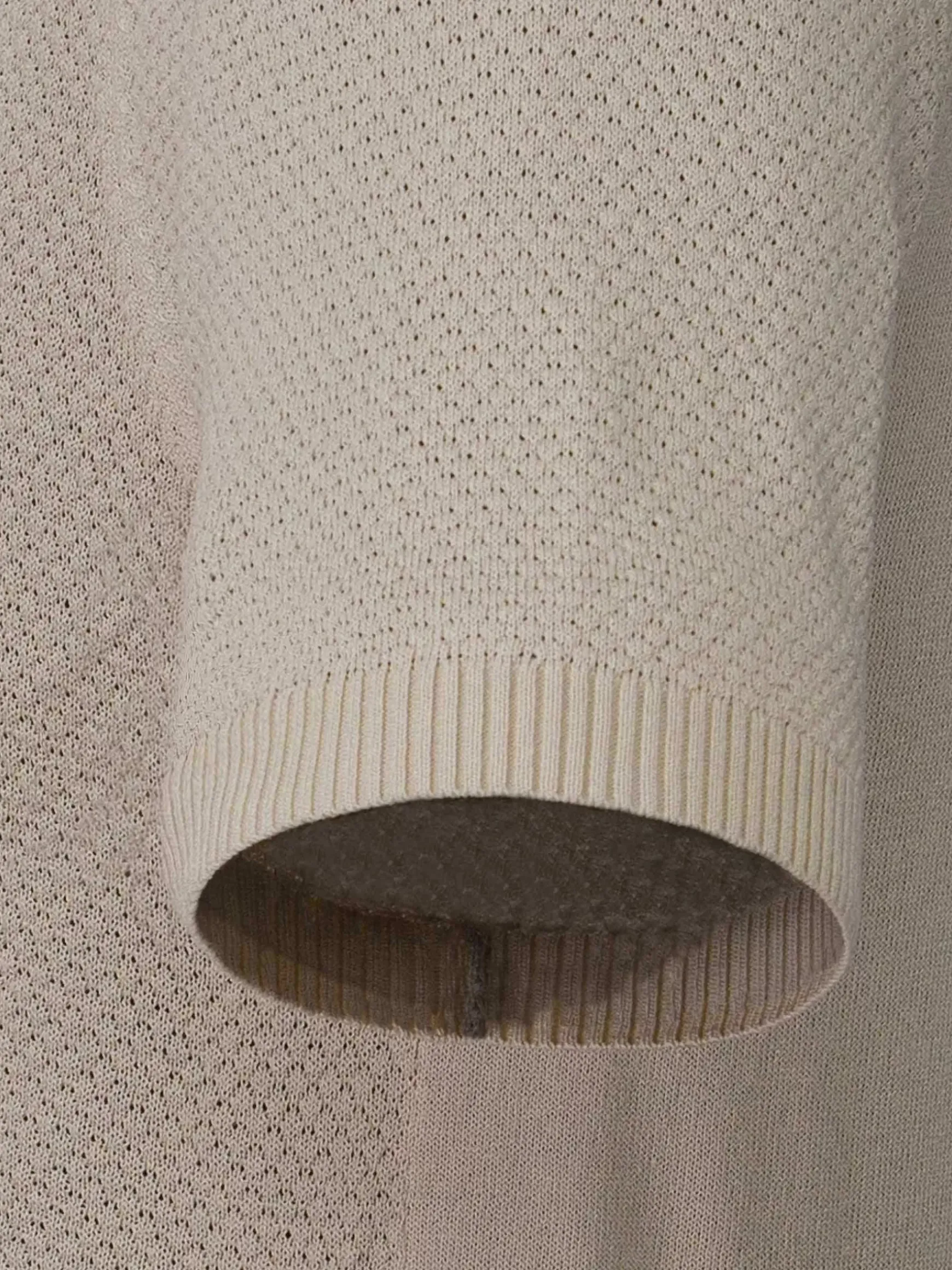 Henry Pique Knit Light Beige Polo