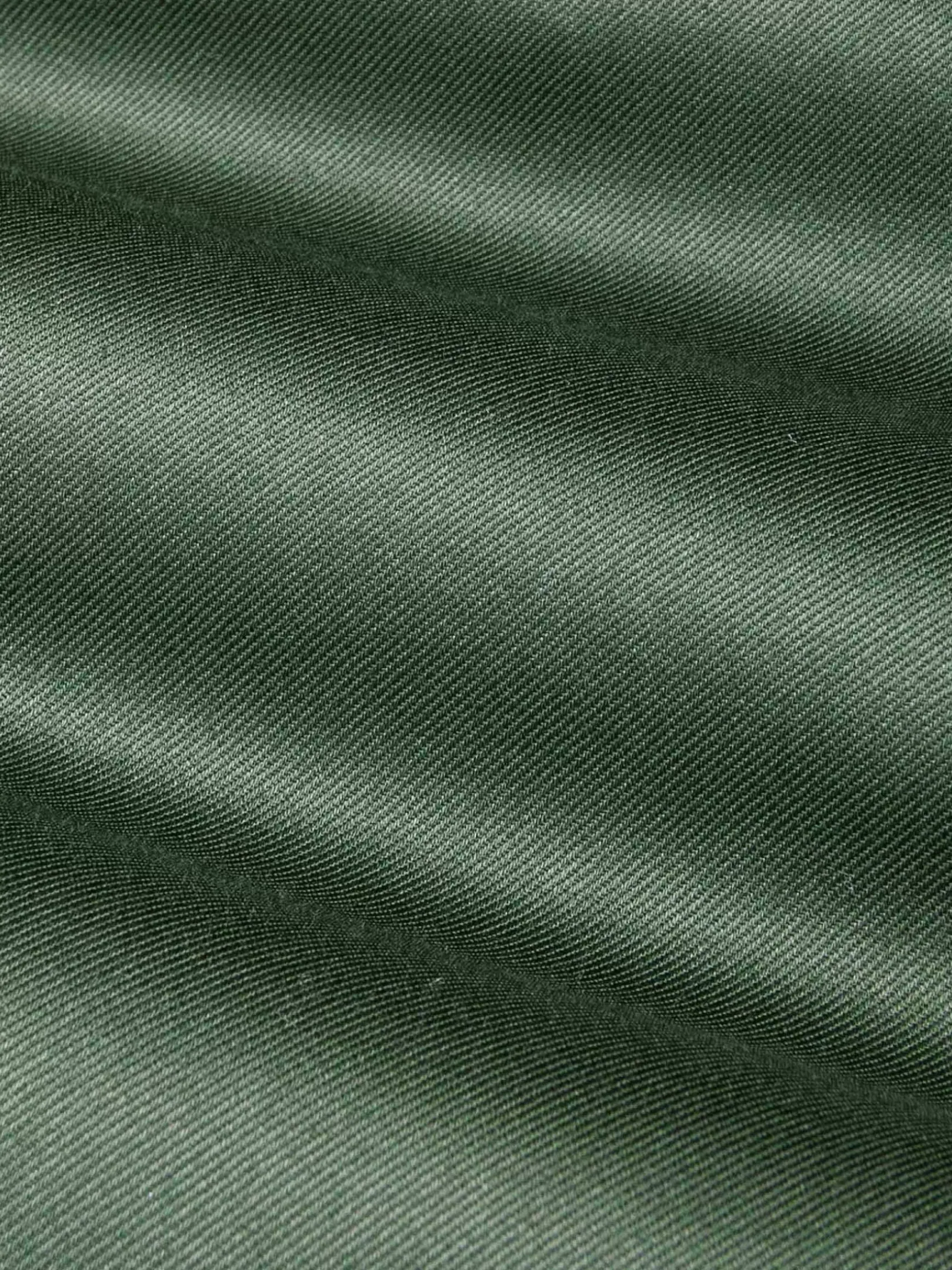 Lance Solid Dark Green Overhemd Lange Mouw