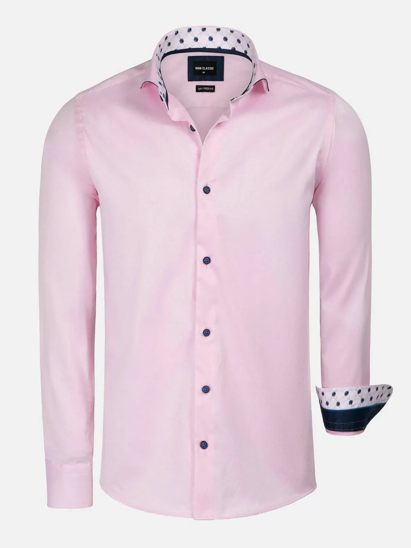 Lance Solid Pink Overhemd Lange Mouw