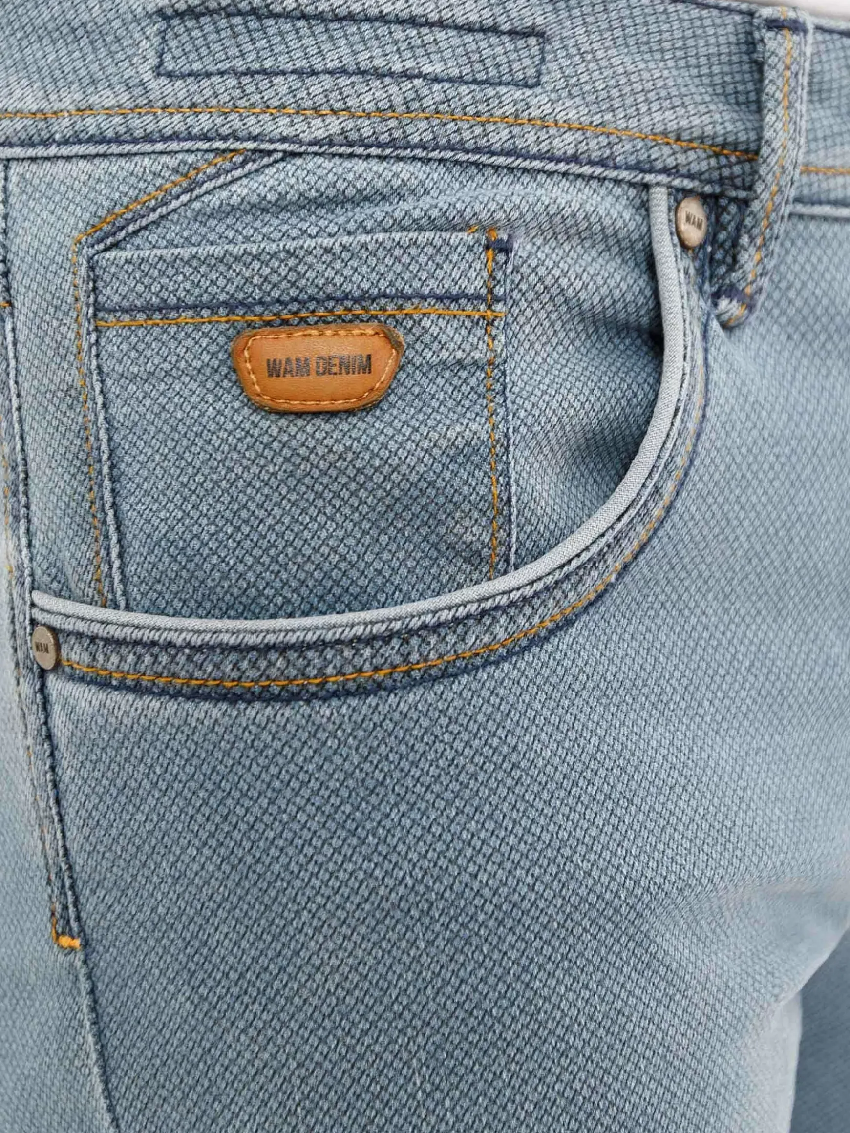 Luna Mini Check Slim Fit Blue Jeans