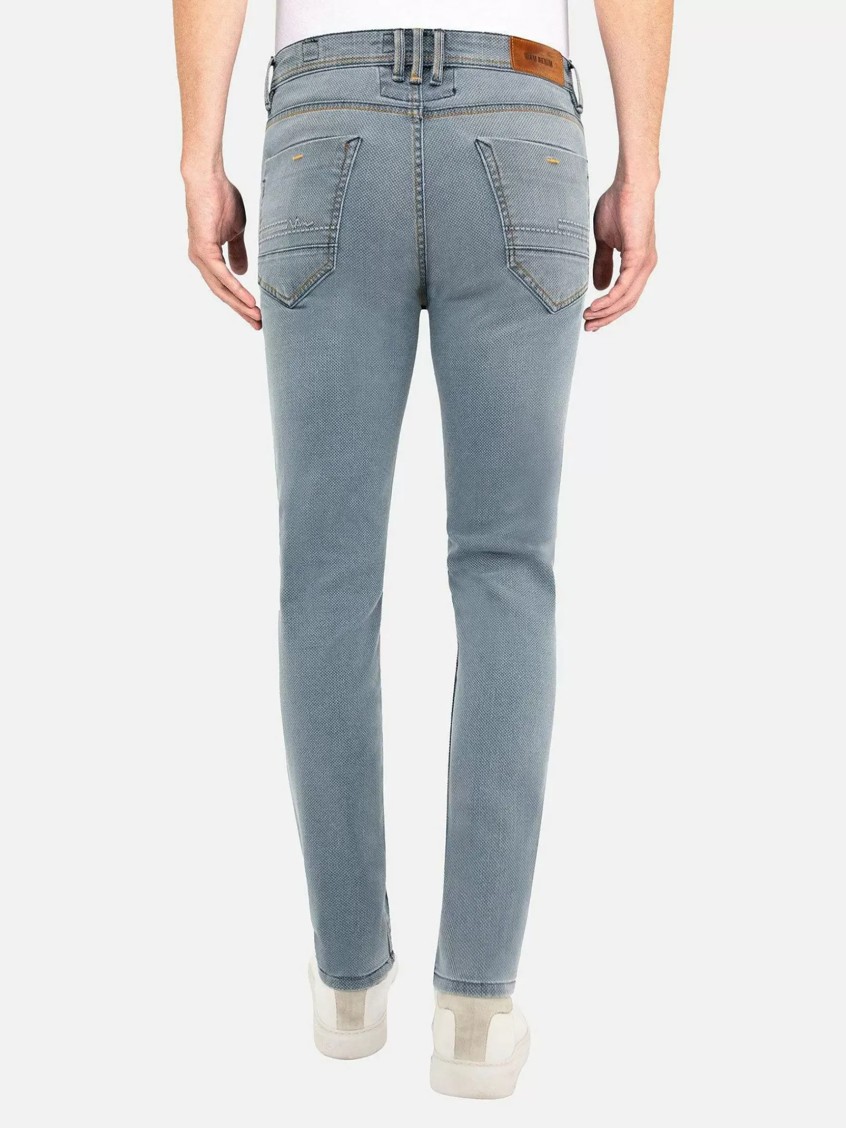 Luna Mini Check Slim Fit Blue Jeans