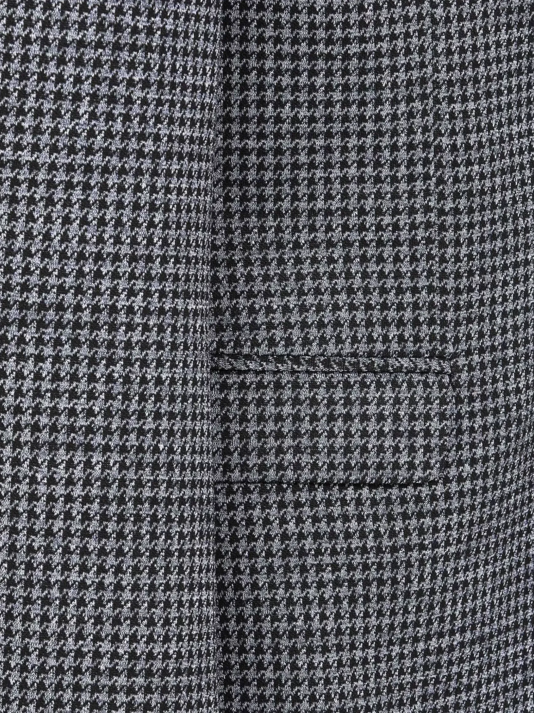 Minevra Checked Slim Fit Black Grey Colbert