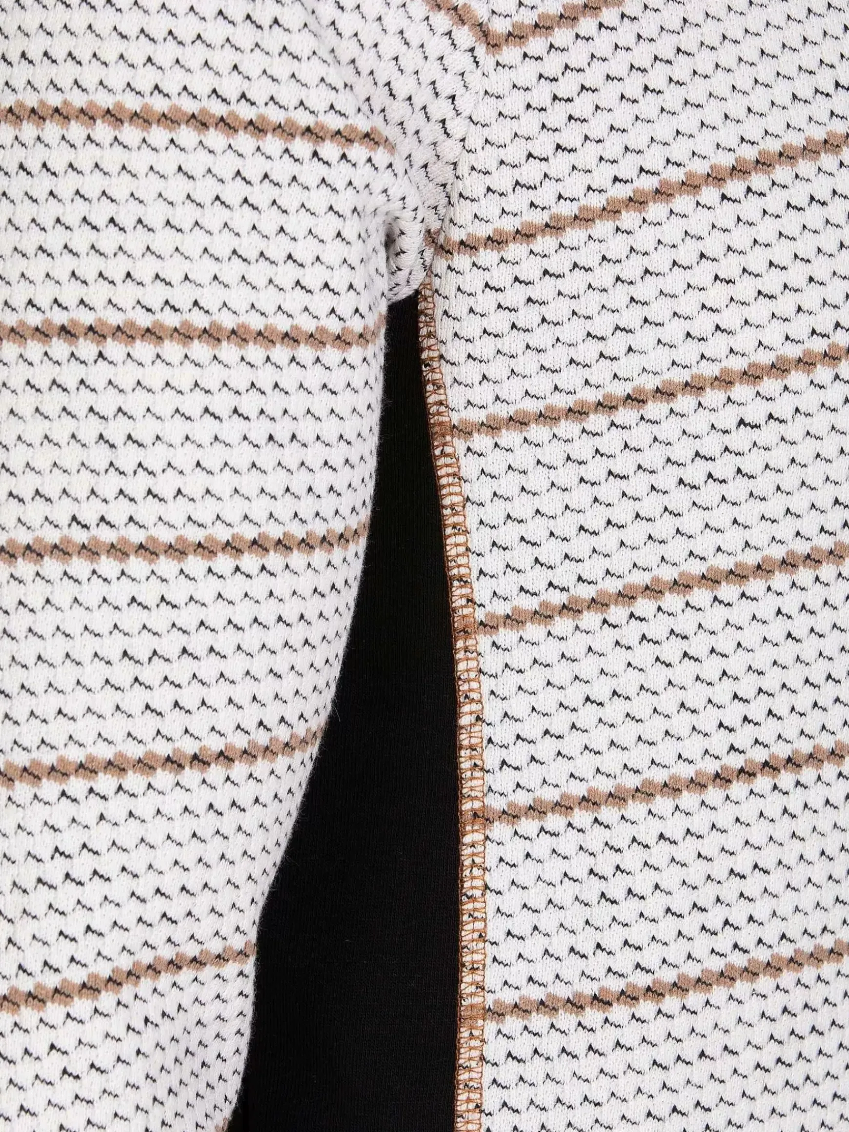 Muro Striped Off-White Sweater