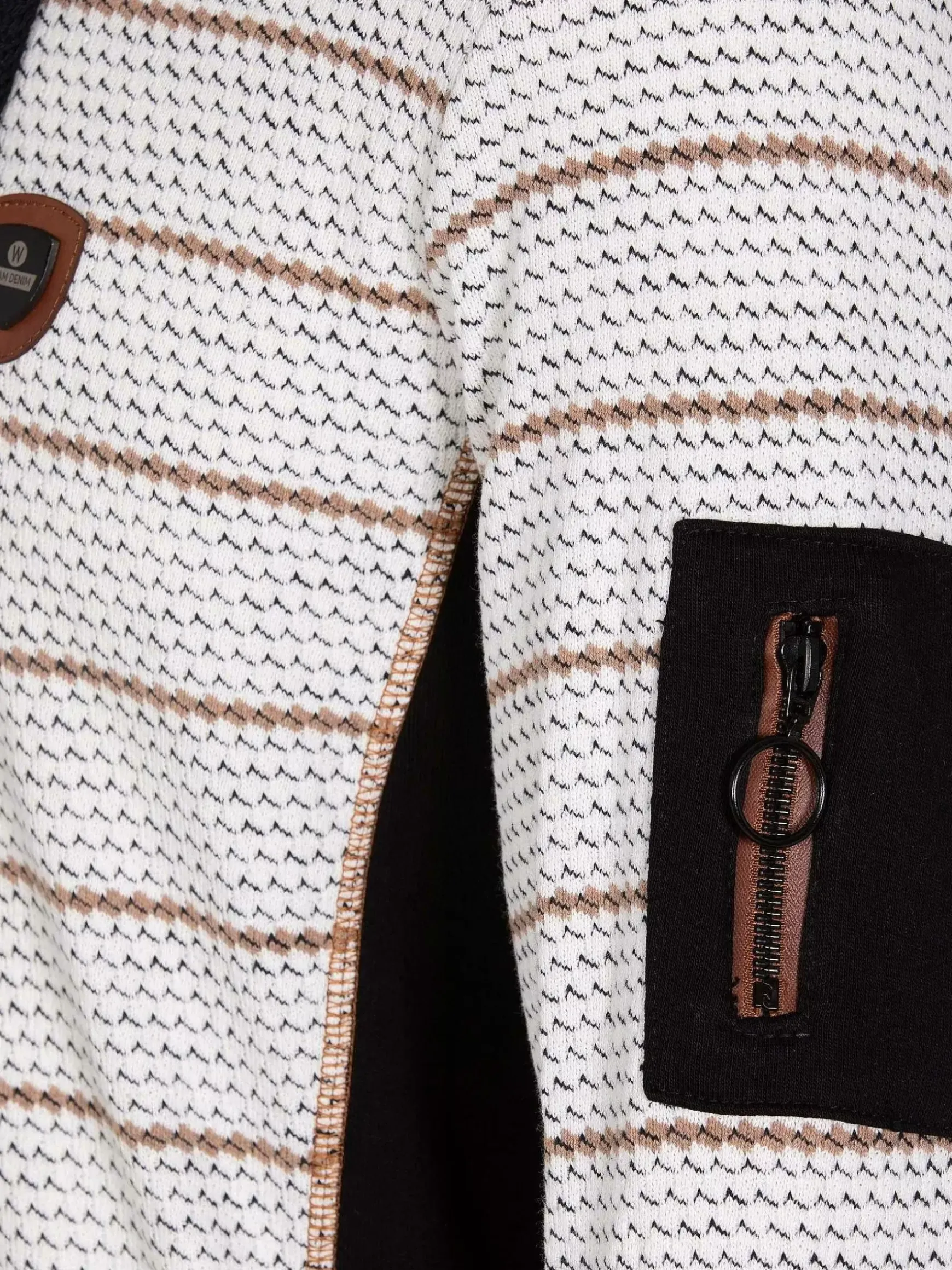 Muro Striped Off-White Sweater