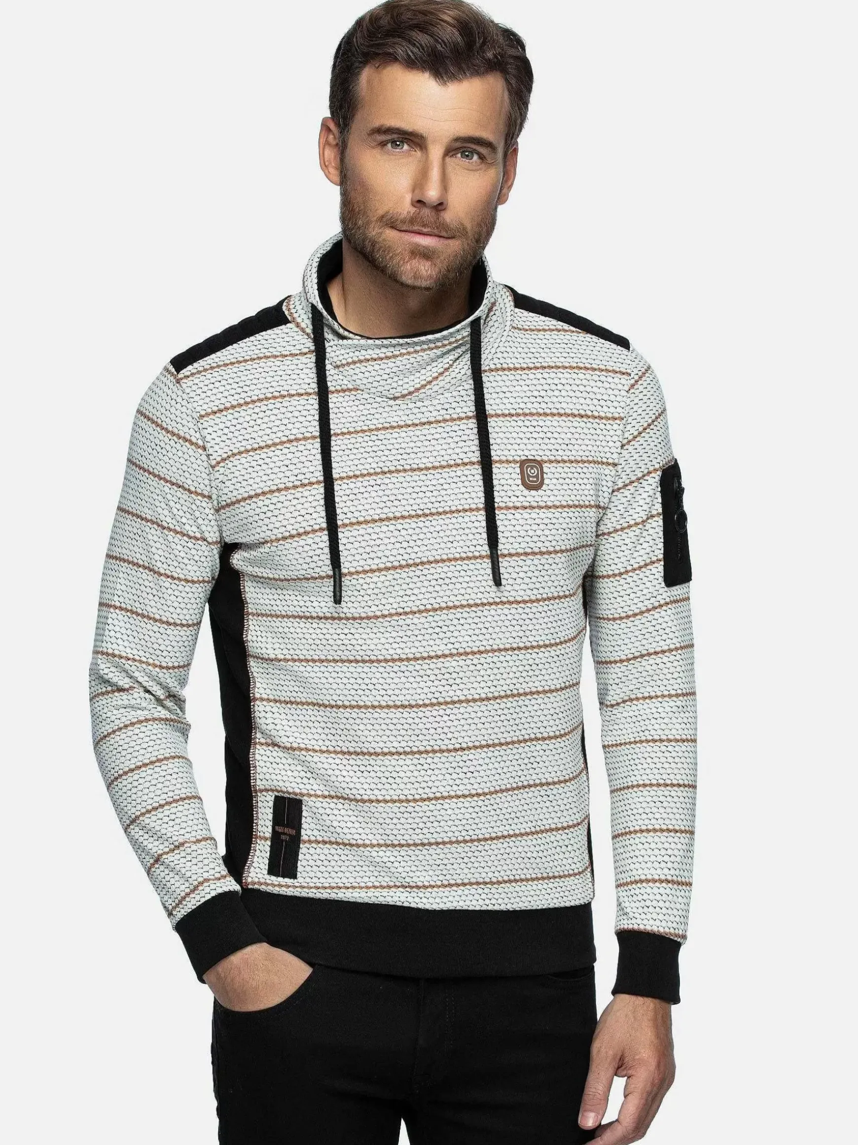 Muro Striped Off-White Sweater