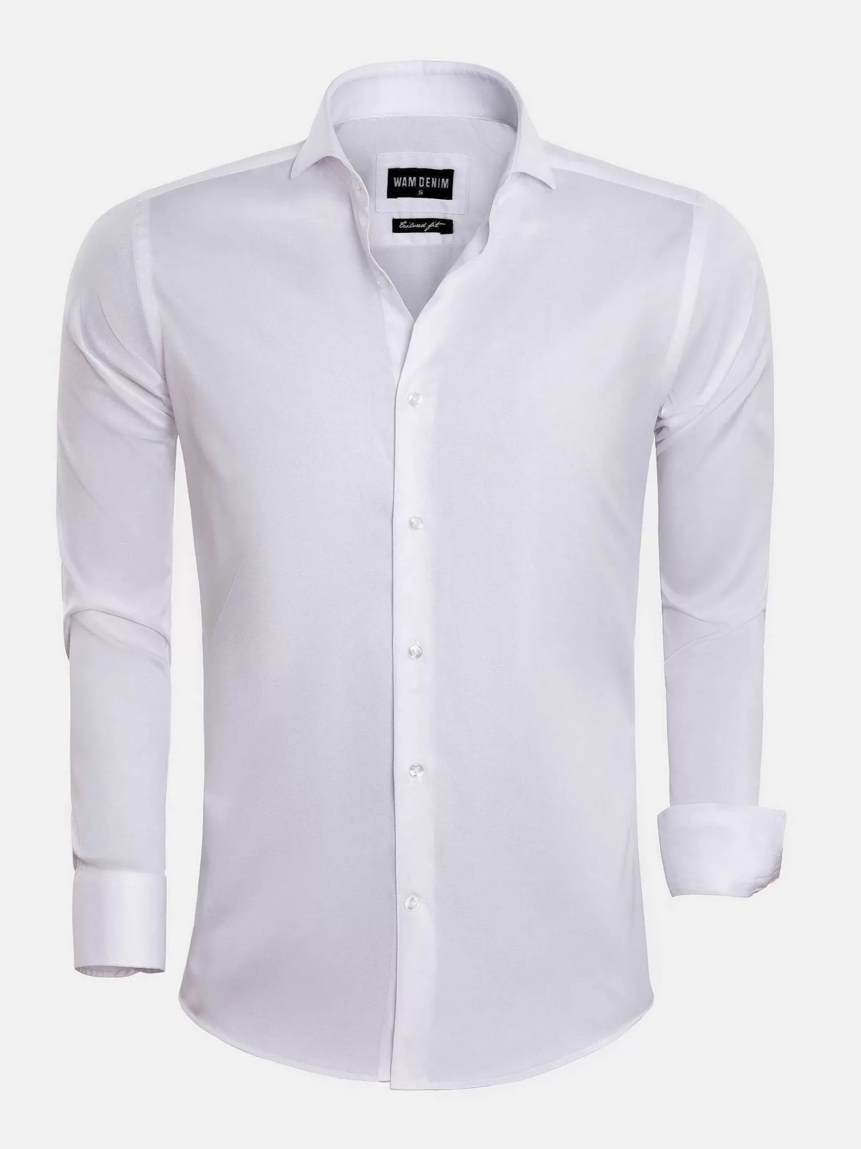 Overhemd Lange Mouw Prato 75563 White