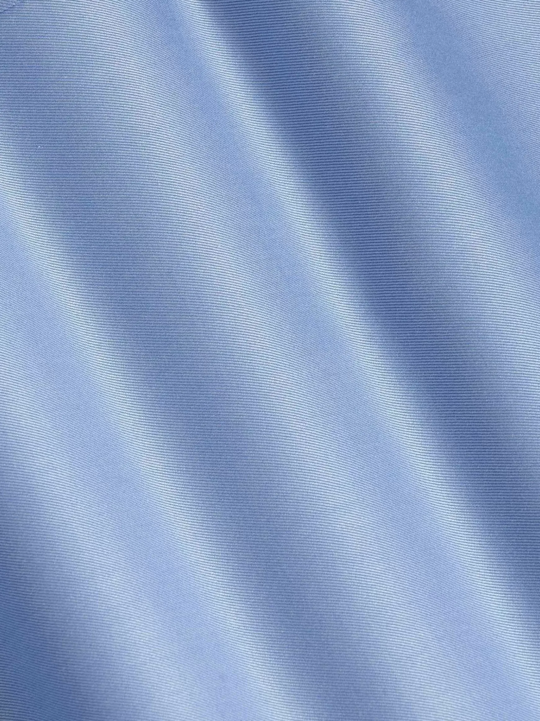 Owen Tailored Fit Blue Overhemd Korte Mouw