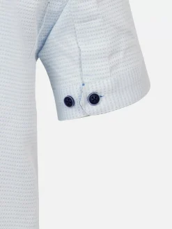 Owen Tailored Fit White Overhemd Korte Mouw
