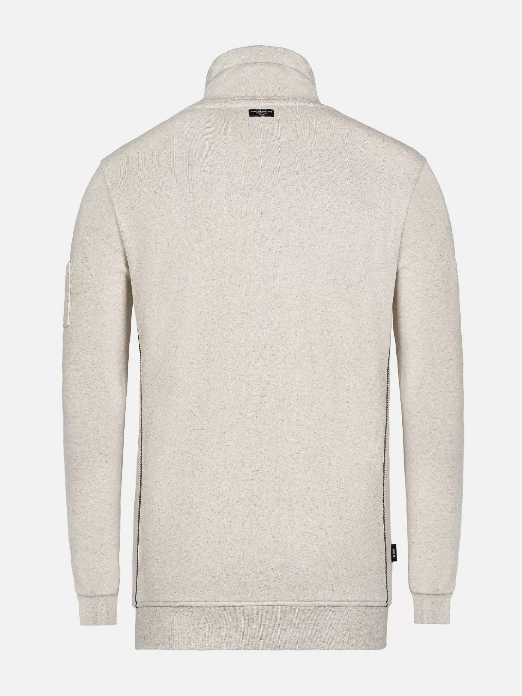 Quasar Mock Neck Beige Sweater