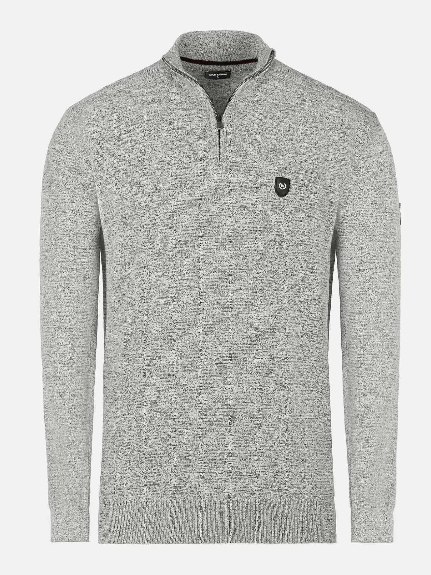 Sharon Half Zip Grey Sweater