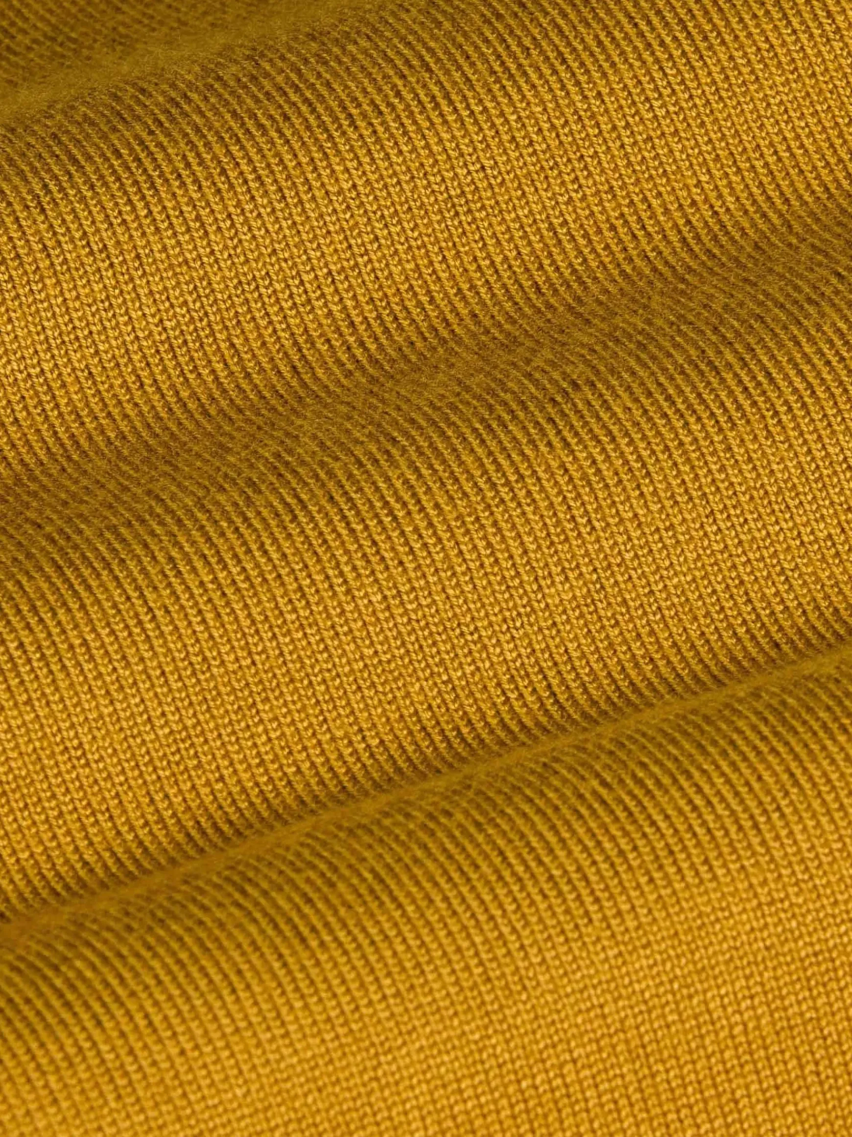 Siena Round-Necked Dark Yellow Sweater