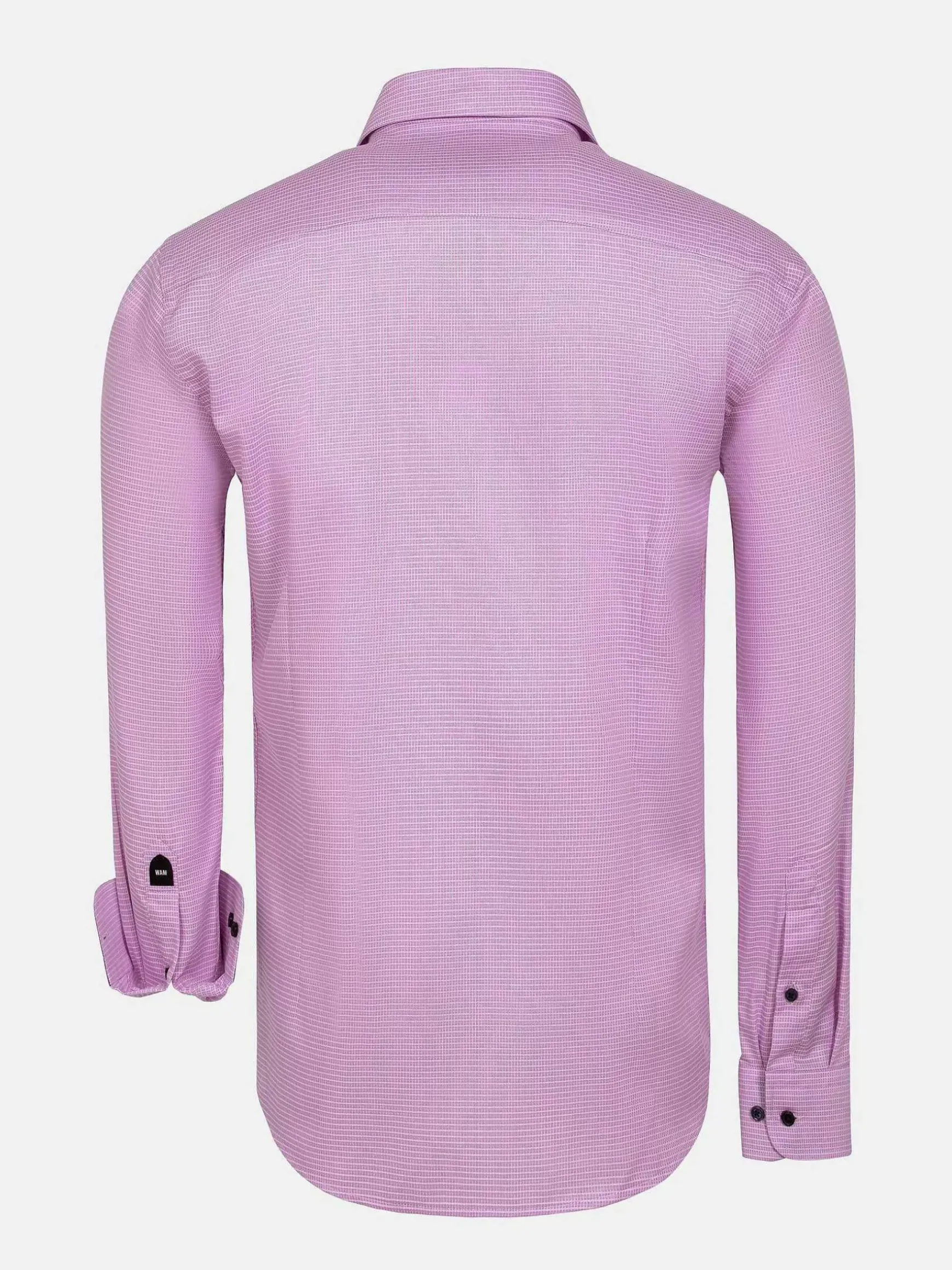 Sky Lake Pink Micro Patterned Overhemd Lange Mouw