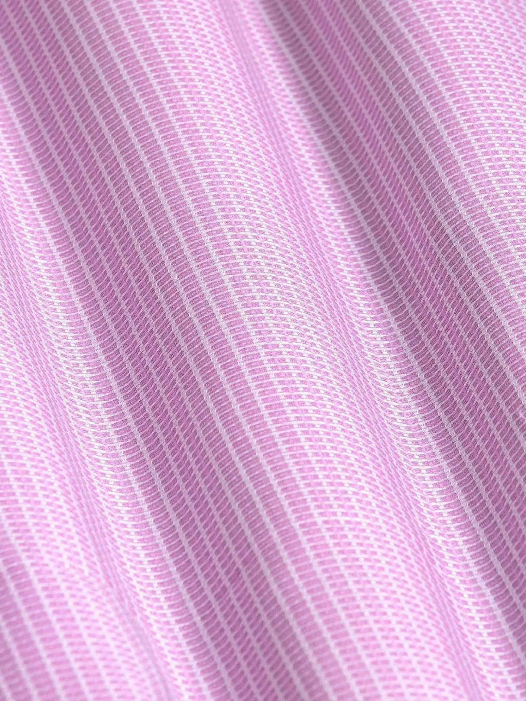 Sky Lake Pink Micro Patterned Overhemd Lange Mouw