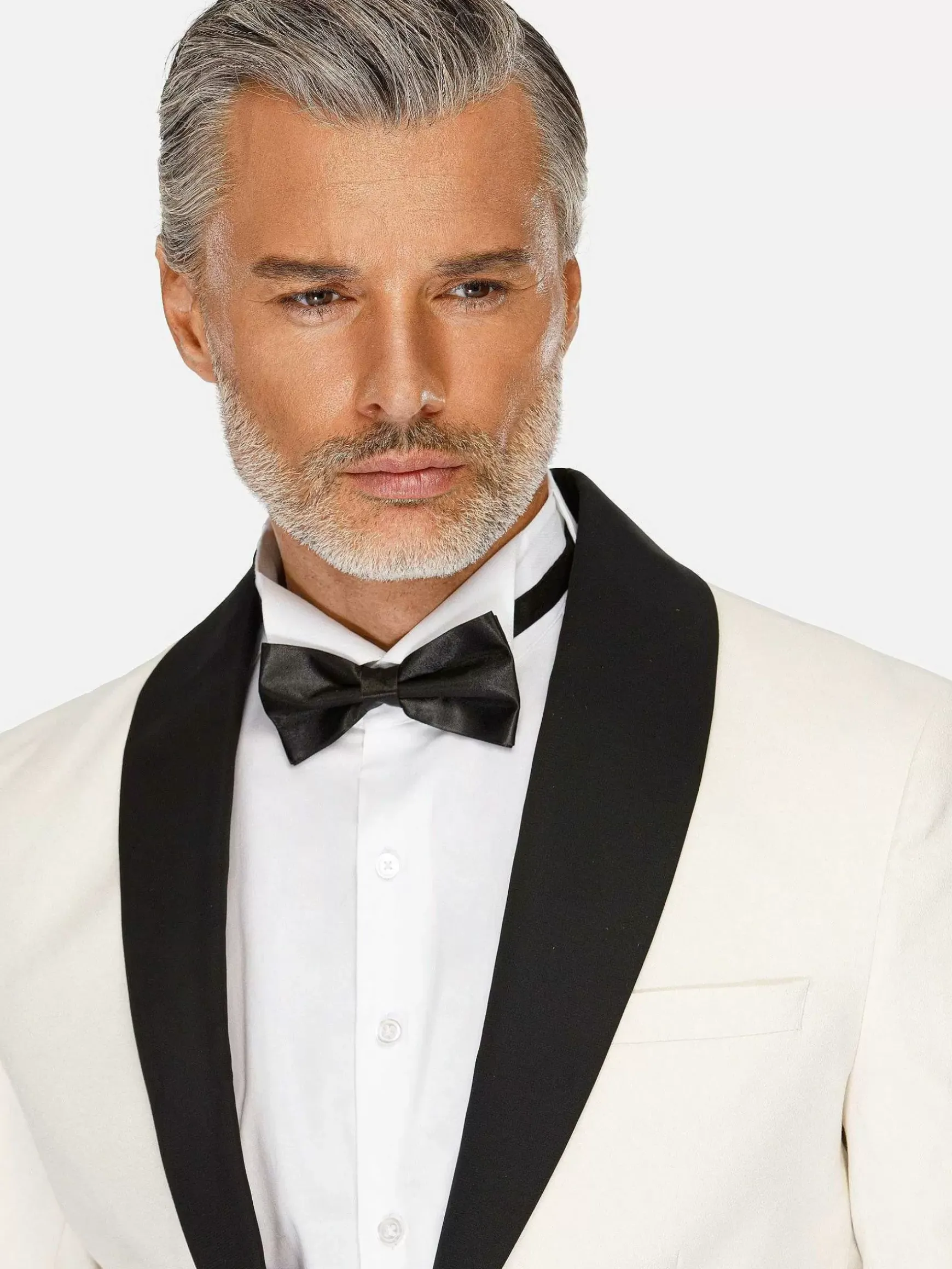 Slim Fit White Tuxedo Colbert