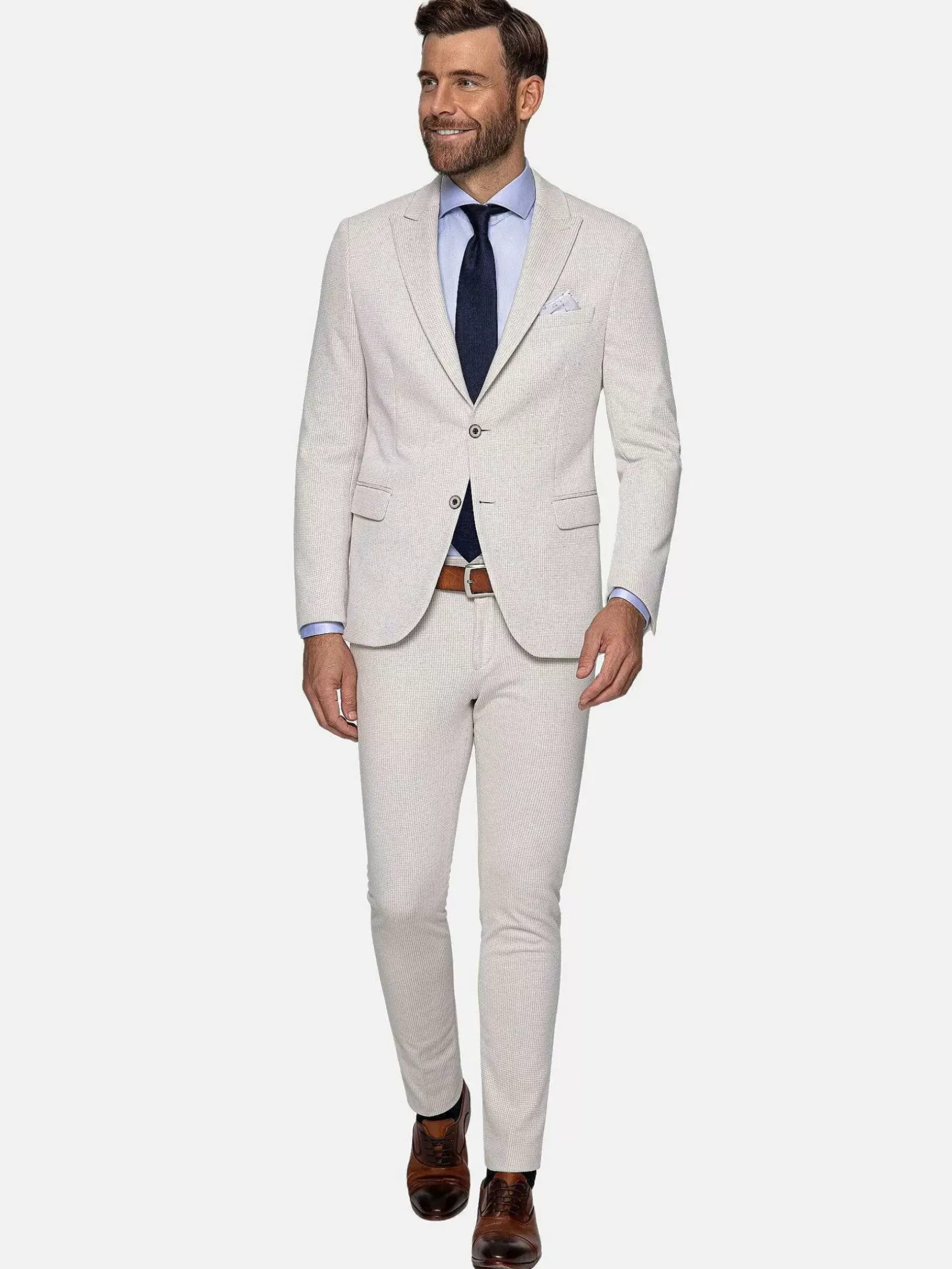 Sur Mer Slim Fit Beige Pantalon