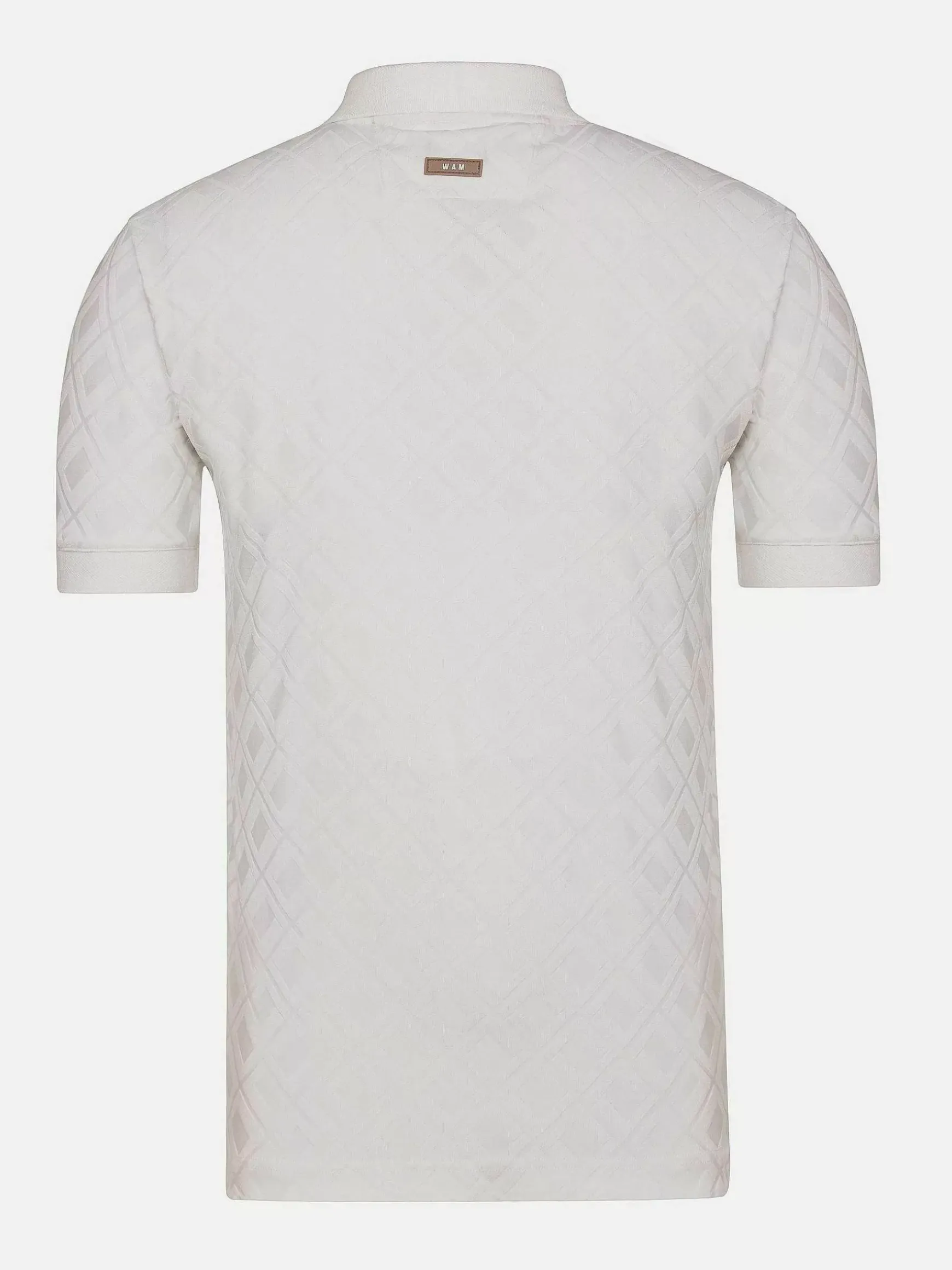Vista Zipper White Polo